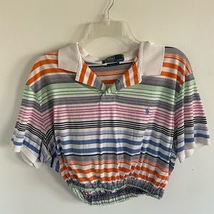 Reworked polo crop top!